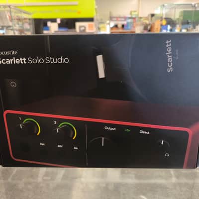 Focusrite Scarlett Solo 4th Gen USB Audio Interface Studio Bundle 2023 - Present - Red image 1