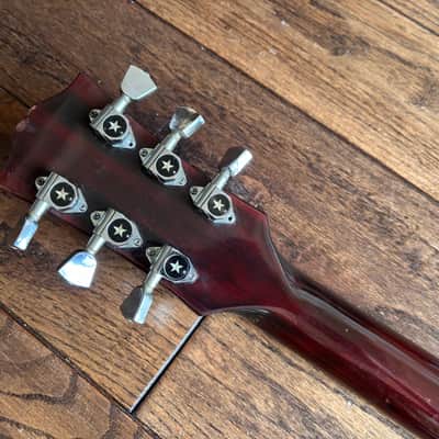 Vintage 1970s Greco SS 600 SG Electric Guitar Oxblood 'Gneco' Maxon Pickups MIJ Japan Matsumoku image 11