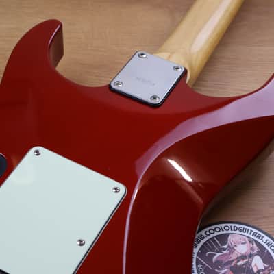 1990 Charvel Jackson Japan DK-065-SSH Dinky Superstrat (Red) image 9