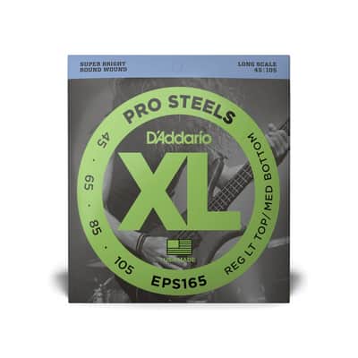 D'Addario EPS165 Pro Steel Light-Medium Bass Guitar Strings image 1