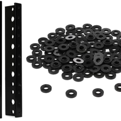 Middle Atlantic Products RRF-4 - 4 Rack Spaces Bundle with Middle Atlantic Products SW Shoulder Washers 100-pack image 1
