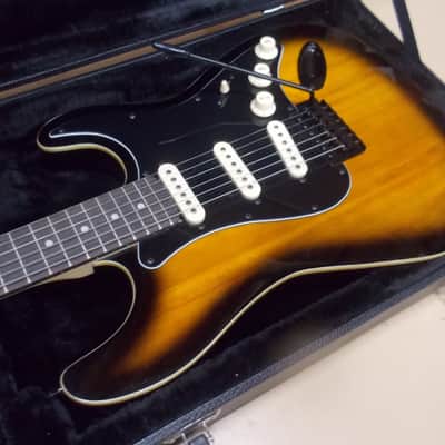 Unknown Strat style electric guitar Sunburst bound top - NICE! REDUCED image 1