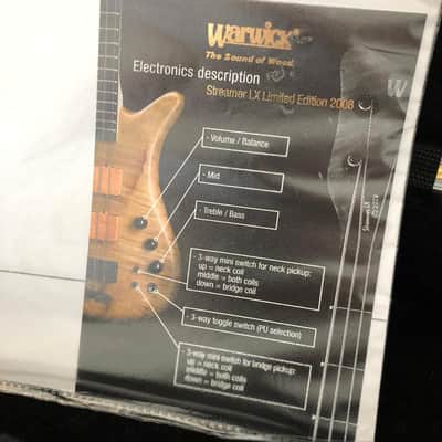 Warwick Streamer LX Limited Edition 2008 2008 Natural Satin image 18