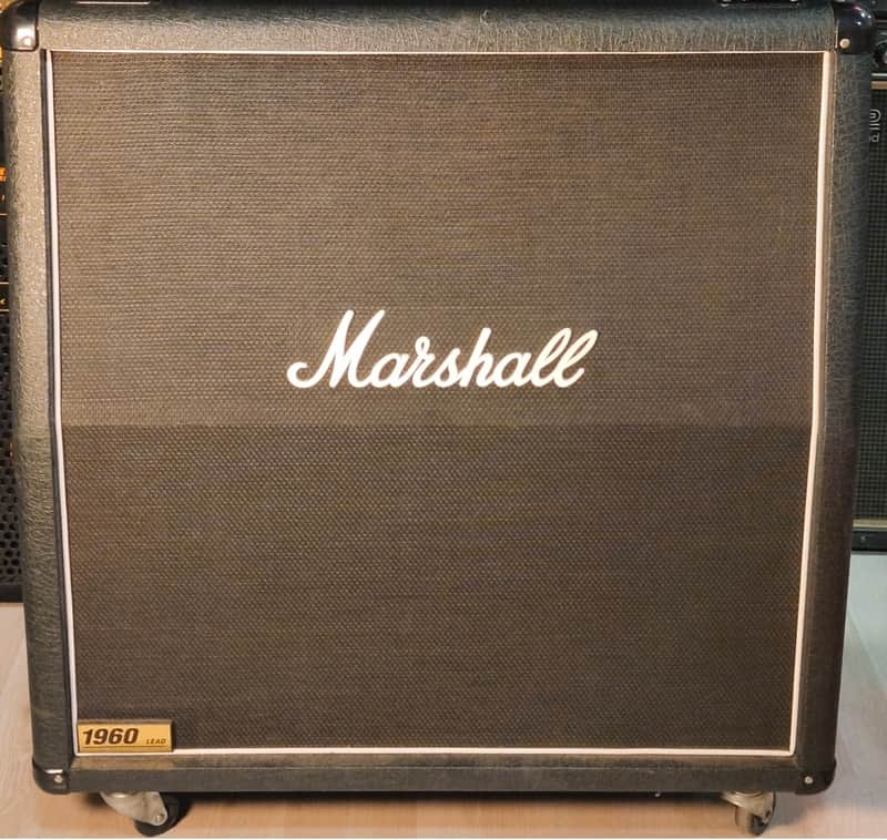 Marshall 1960A Lead 300-Watt 4x12" Angled Guitar Speaker Cabinet 1998 - Present - Black image 1
