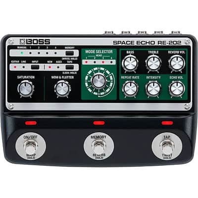 BOSS RE-202 Space Echo Effects Pedal - BLACK image 3