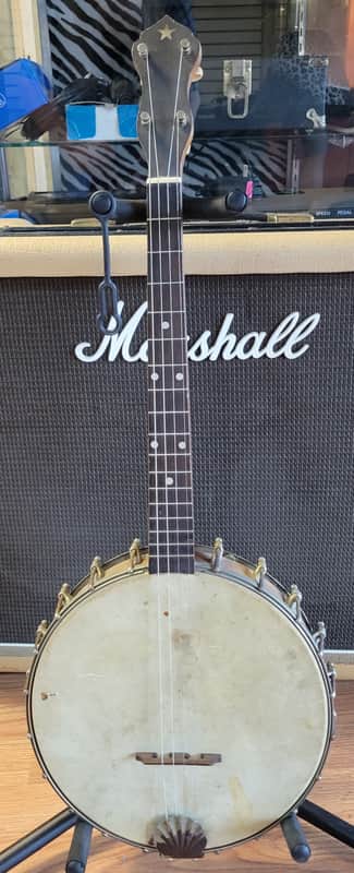 1920's? Tenor Banjo Elton Slingerland Original case 17 fret image 1