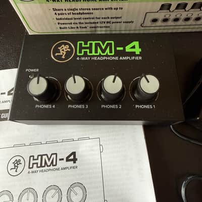 Mackie HM-4 4-Way Headphone Amplifier 2018 - Present - Black image 2
