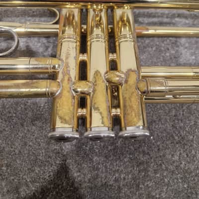 Elkhart Series 2 Vintage Brass Trumpet - Well-Preserved Craftsmanship - Good w/ Hard Case image 14