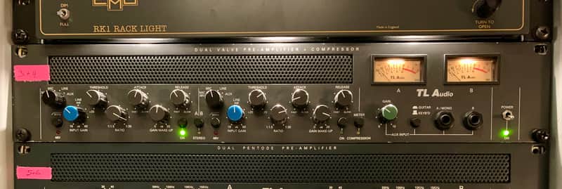TL Audio C-1 Classic Series Dual Valve Compressor 1990s Blue 90s - Ok Condition with the normal TLA scratching in potmeteres Bild 1