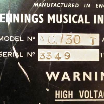 Vox JMI  AC 30 T  Super Twin Treble model image 7
