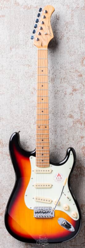 Bacchus Universe Series Strat SSS Roasted - 3 Tone Sunburst | Reverb