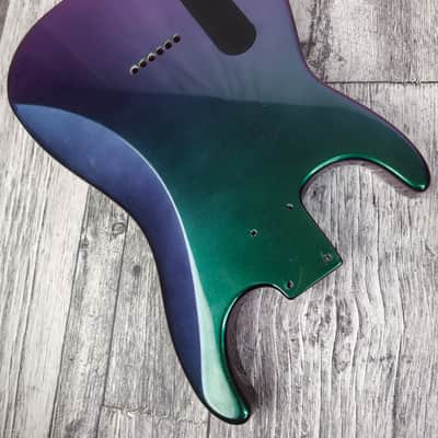 Havok Hard Tail Chameleon 2pc Mahogany Guitar S type, HS config Custom Guitar Body. 80' style image 7