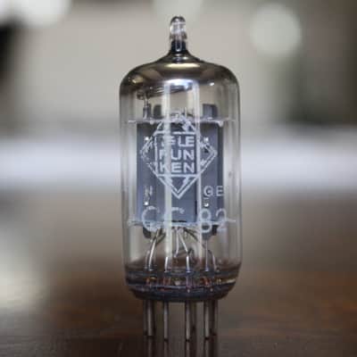 Telefunken ECC82 - 1966 - Smooth Plate - O Getter - Diamond - NOS - Balanced - Vintage Tube image 1