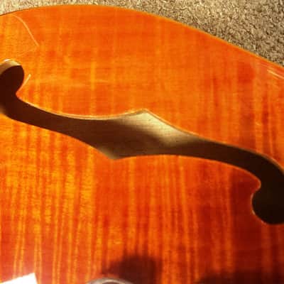 PRS SE Custom 22 Semi-Hollow Electric Guitar, Chambered, Flamed Orange, Dlx Gig Bag image 6