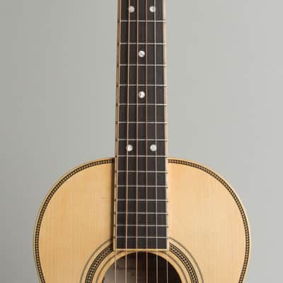 Tristani Style 5-18 Terz Parlor Guitar (2020), ser. #001, original black tolex hard shell case. image 8