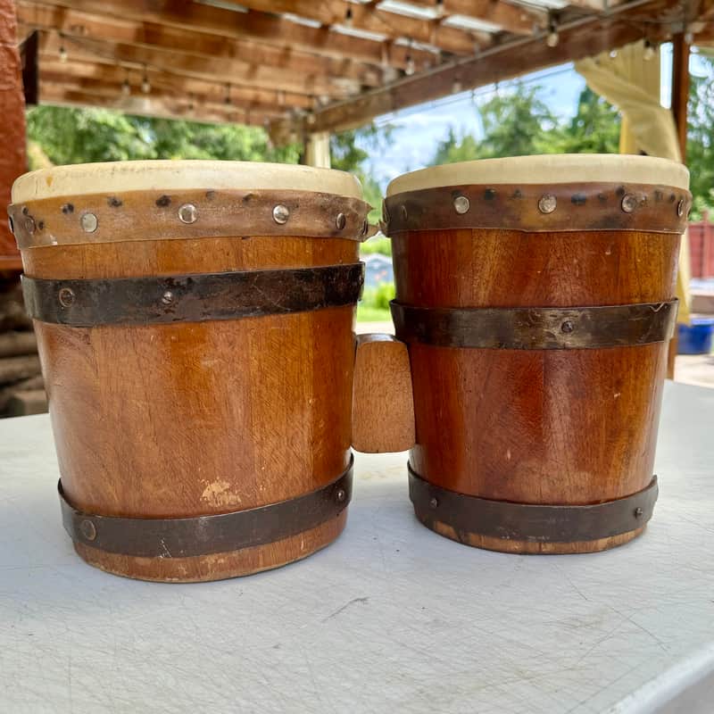 Handcrafted Changüi bongo drums vintage Cuban 1920-50 image 1