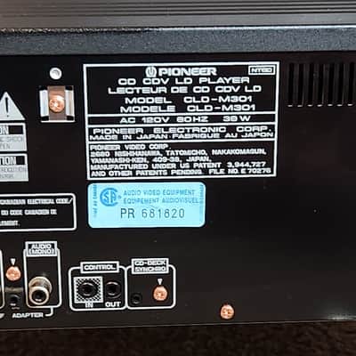 Pioneer Pioneer CLD-M301 CD/LaserDisc player 90s - Black image 8