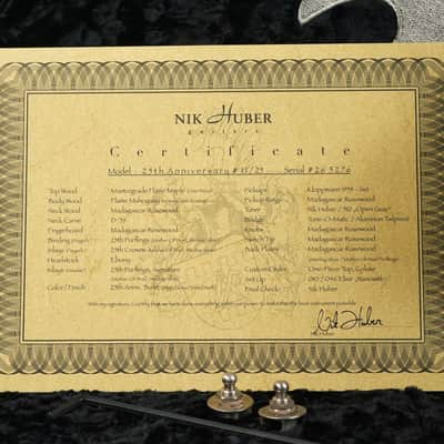 Nik Huber Dolphin 59 25th Anniversary Tobacco Burst #11 of 25 image 14