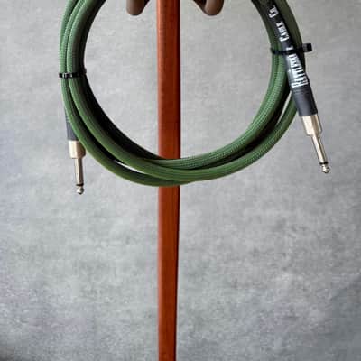 Rattlesnake 10' Standard Instrument Cable (Straight to Straight, Radar Olive) image 1