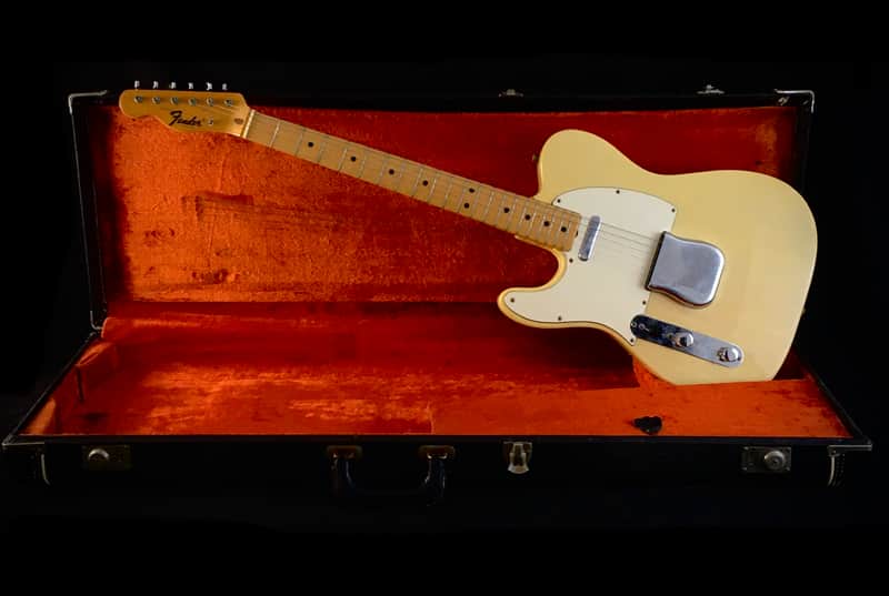 LEFTY! Vintage Early 1973 Original Fender USA Telecaster Ash Body Blonde Relic 1 Piece Maple Neck 7.6 lb HSC image 1