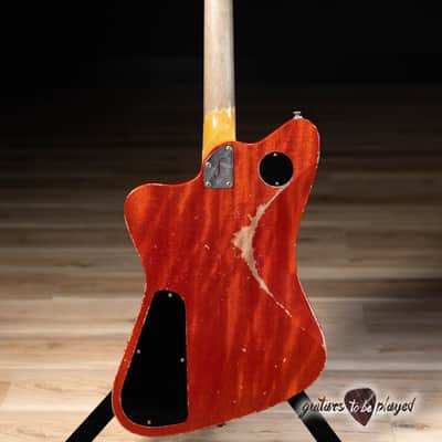 Fano PX6 Alt de Facto Mahogany Wraptail Guitar w/ Lollar P-90s – Faded Cherry image 7