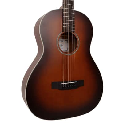 Gold Tone GT-Parlor-BR All Solid Wood Solid Sitka Spruce Top Mahogany Neck 6-String Acoustic-Electric Guitar w/Gig Bag image 3