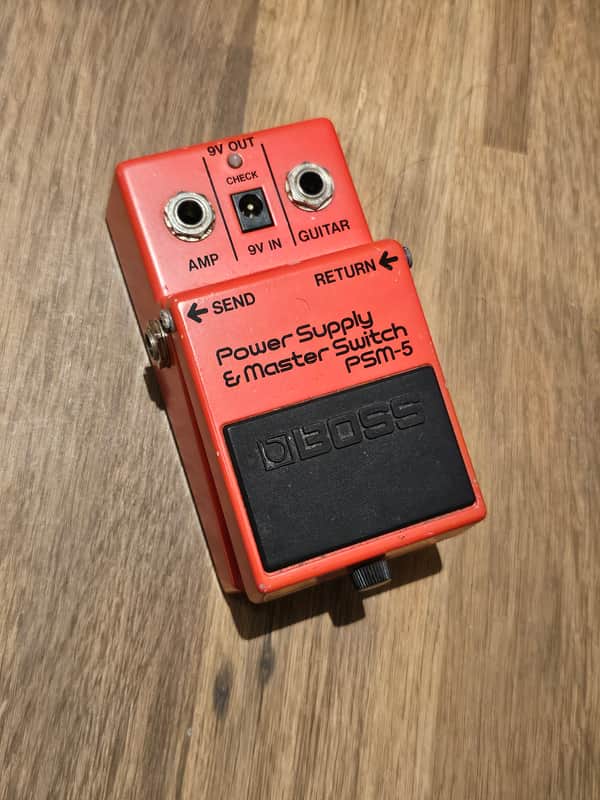 Boss PSM-5 Power Supply & Master Switch (Red Label) 1991 - 1999 - Red image 1