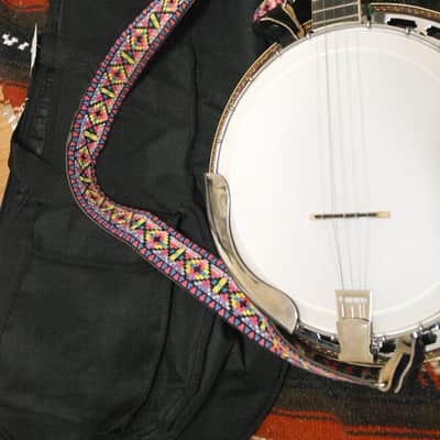 Iida Model 229 5 string Archtop Resonator Banjo 1979 natural w/ gig bag image 16