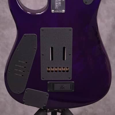 Ernie Ball Music Man JP15 Electric Guitar Purple Nebula Flame Finish - W/Setup & Case image 4