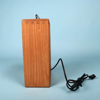 1974 Dwarf Portable Guitar Amp Vintage Solid Oak AC & Battery Powered Amplifier image 6