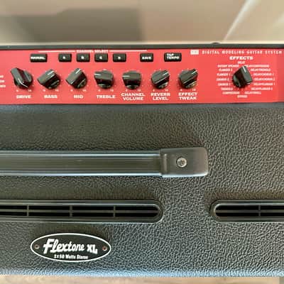 Line 6 Flextone XL 100-Watt 2x12" Digital Modeling Guitar Combo 1998 - 2000 - Black / Red image 4