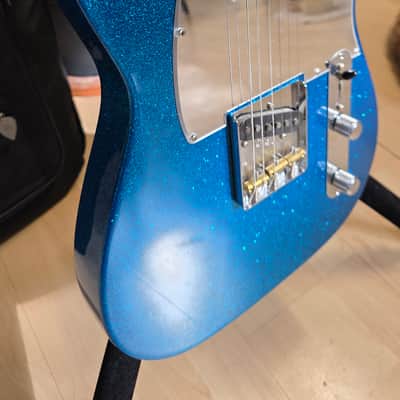 Fender 1958 Telecaster J Mascis BRAND NEW Artist Signature Custom Pickups Mirror Pick Guard Aged Road Worn Relic Neck 50s Vintage Reissue Tele Guitar - Bottle Rocket Blue Flake Metallic image 19