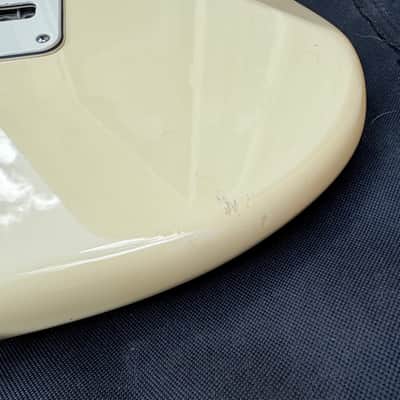 Fender American Stratocaster 2011 Olympic White USA w/ Custom Marbled Pickguard image 11