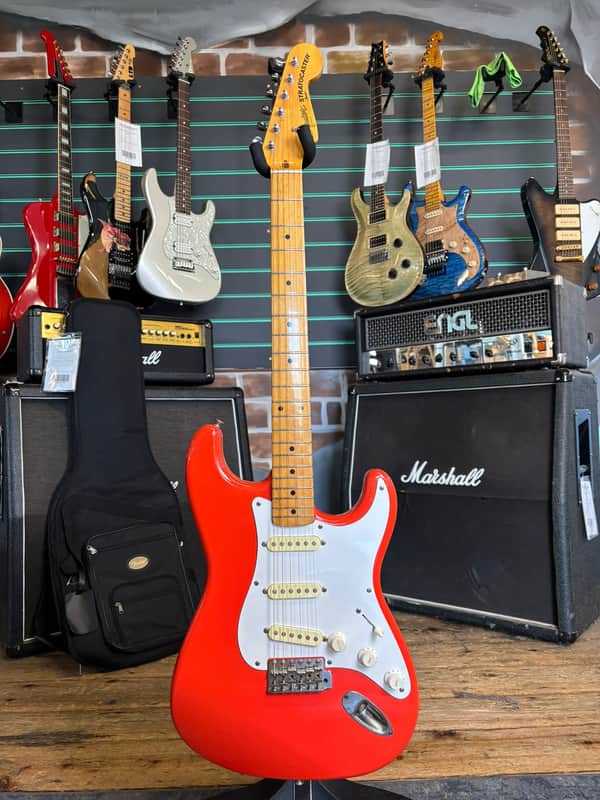 Squier SST-30 Stractocaster JV Series Fiesta Red Circa. 82-84 MIJ