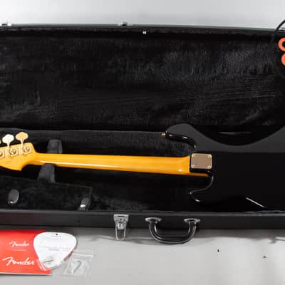 2018 Fender Japan Traditional 60s Precision Bass Midnight – Matching Headstock, Gold Hardware, MIJ, Hard Case image 6
