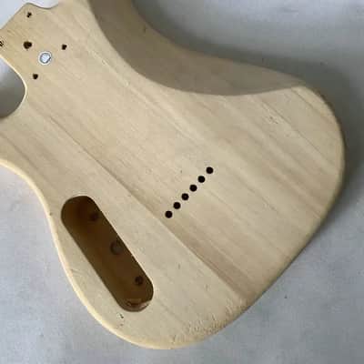 Unfinished Basswood HH Electric Guitar Body image 7