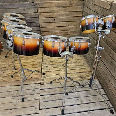 Tama Superstar 1979 Concert Tom Drum Set, Sunburst With Stands USED! RKCTS130626 image 1