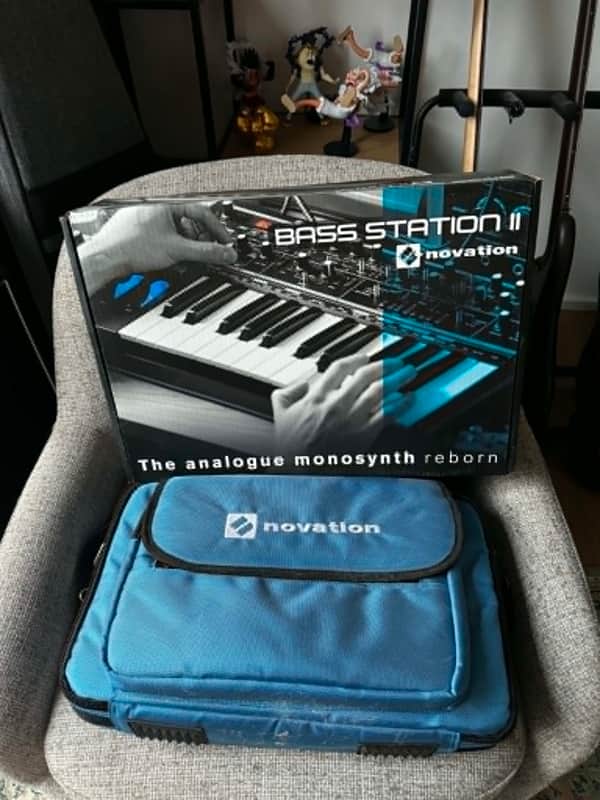 Novation Bass Station II 25-Key Monophonic Synthesizer 2013  - Present - Black With Gig Bag image 1