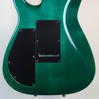 Tom Anderson Angel, Flame Maple Top, Ziricote FB, HC1/HC2+, Cajun Key Lime to Teal Burst, w/Bag image 14