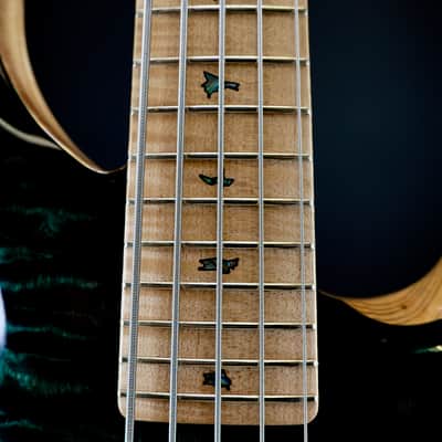 PRS Private Stock Gary Grainger 5 String Bass Teal Burst image 8