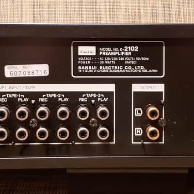 Sansui C-2102 Stereo Preamplifier * Mint Condition * image 2