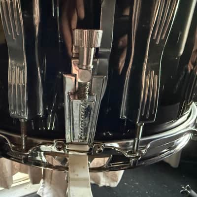 Ludwig Coliseum 14” x 8” Maple Snare Drum 1991 - Black image 5