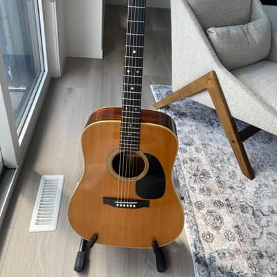 Martin D-28 1969 Natural. Brazilian Rosewood sides & back OHSC image 3