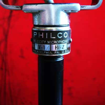 Vintage RARE 1940's Philco / Electro-Voice V-1 Ribbon "Velocity" Microphone with newer stand image 6