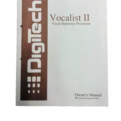 Digitech Vocalist II Vocal Harmony Prozessor, inkl. Fußschalter, Anleitung, Netz image 7