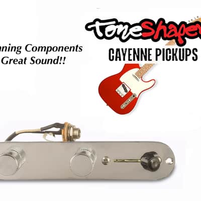 Toneshaper Cayenne Tele Pickup & Wiring Harness Set – Alnico V, RWRP Bridge, CTS Pots, Oak Switch, Sprague Cap image 1