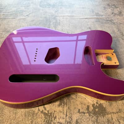 BMC Guitar Body 60's Style Tele® Telecaster® Standard Route Double Bound Purple Metallic image 2