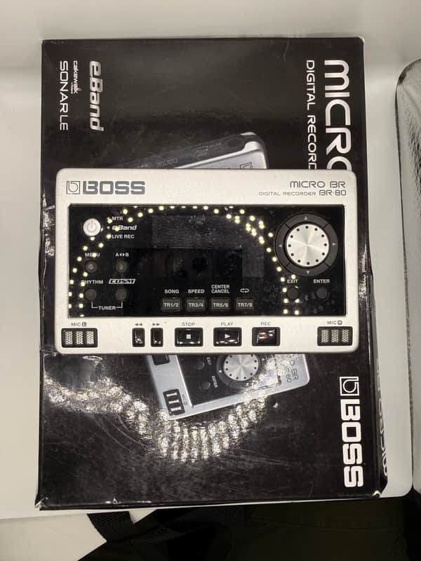 Boss Micro BR Digital Recorder 2000s - Silver / Black image 1
