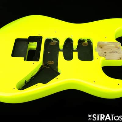 2017 Charvel So-Cal Pro Mod BODY Guitar HSH HH Route Guitar Parts Neon Yellow image 1