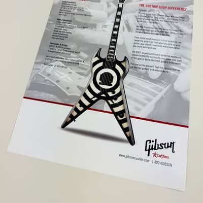 Gibson Custom Shop Zakk Wylde ZV “Inspired By” Flyer 2007 image 2